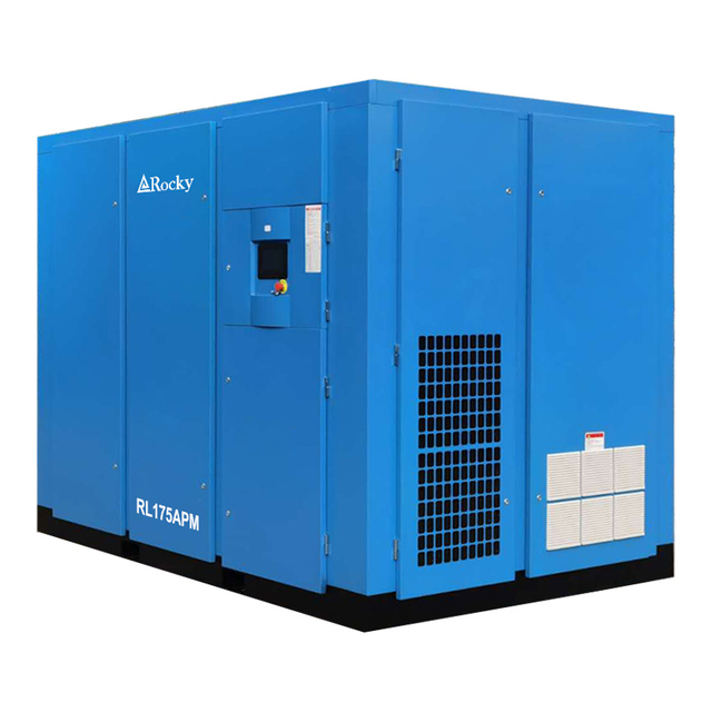 90~132kW 2~5 Bar Tekanan Rendah Pemampat Udara Skru Kelajuan Boleh Ubah