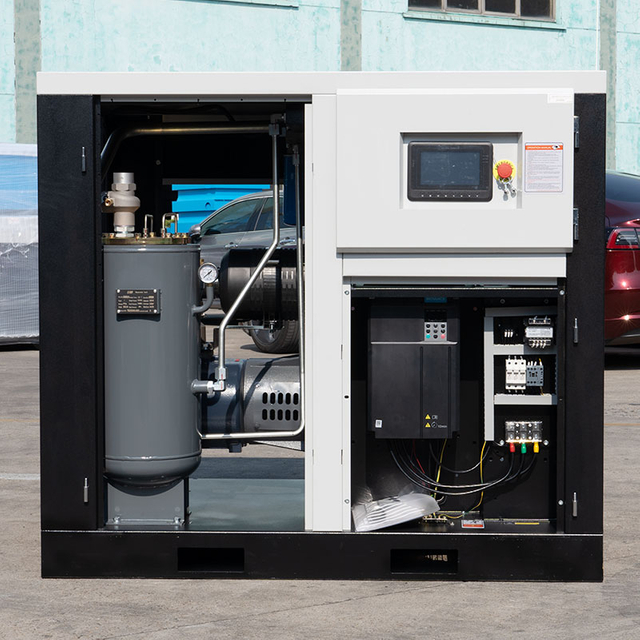 50HP Penjimatan Tenaga Magnet Kekal VSD Pemampat Udara Skru 8 Bar 6.8m³/Min 
