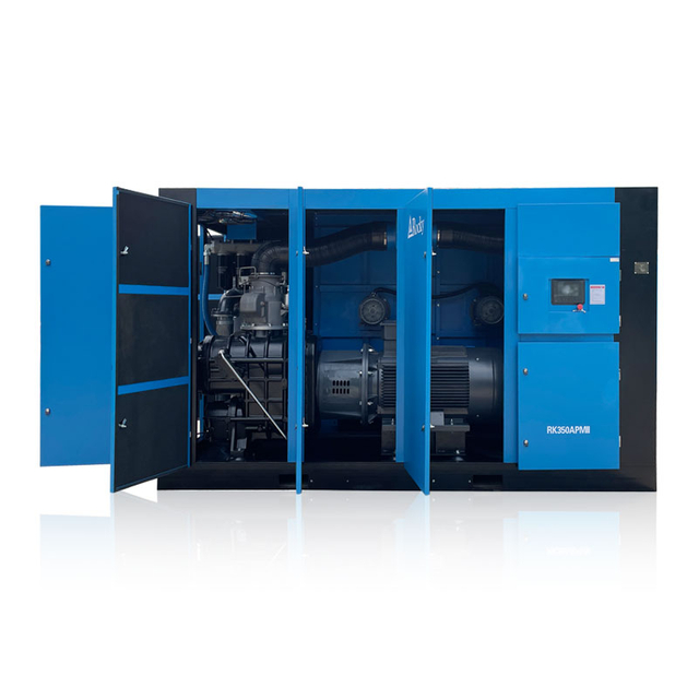 Grosir 250~400kW Kecepatan Variabel Industri Kompresor Udara Sekrup Dua Tahap hemat energi