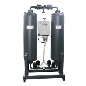 Dwuwieżowa, bezciepłowa suszarka adsorpcyjna z osuszaczem kompresorowym